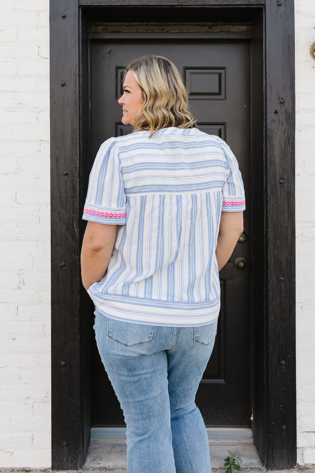 Hannah Embroidered Top*ALL SALES FINAL*