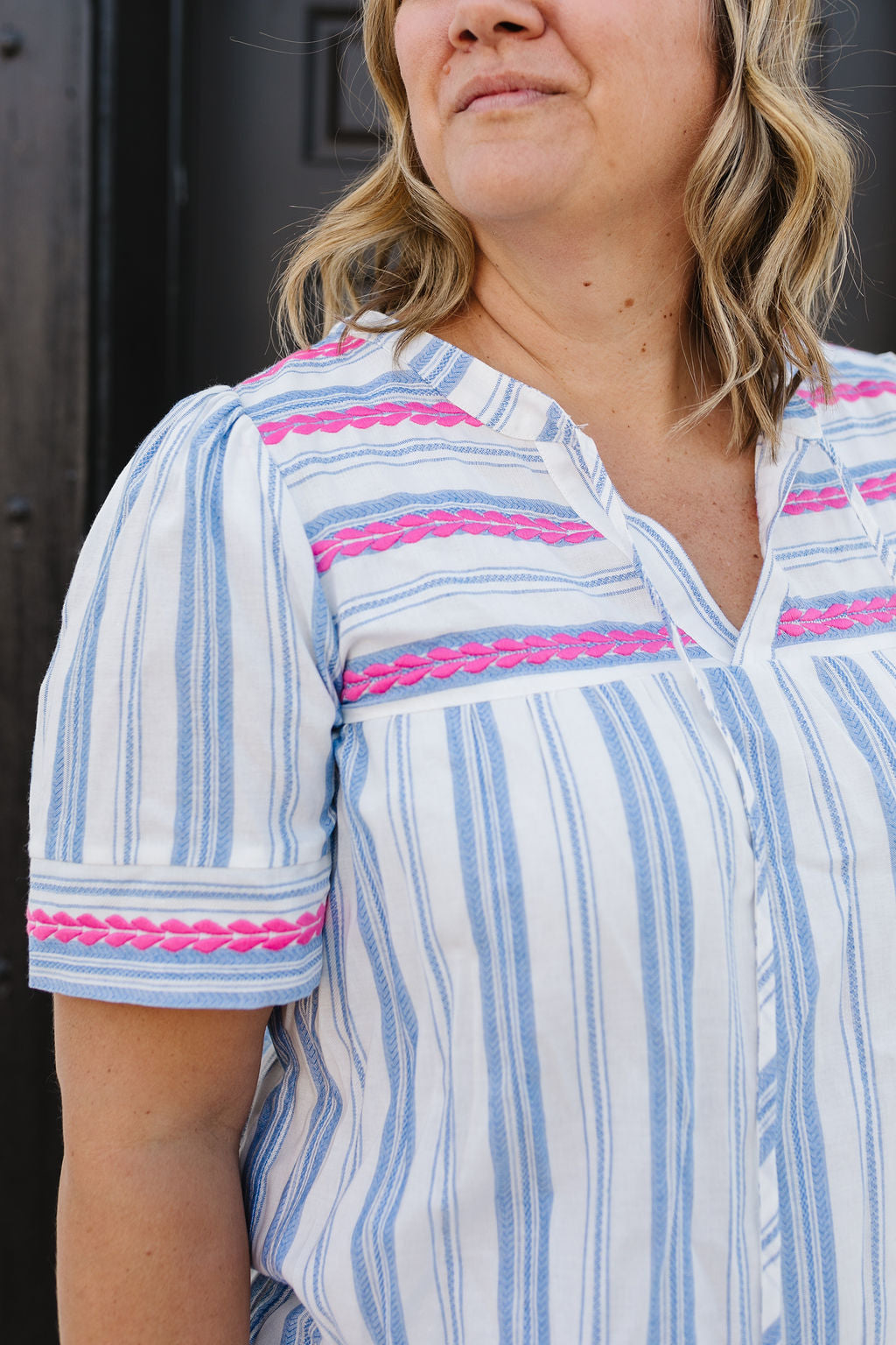 Hannah Embroidered Top*ALL SALES FINAL*