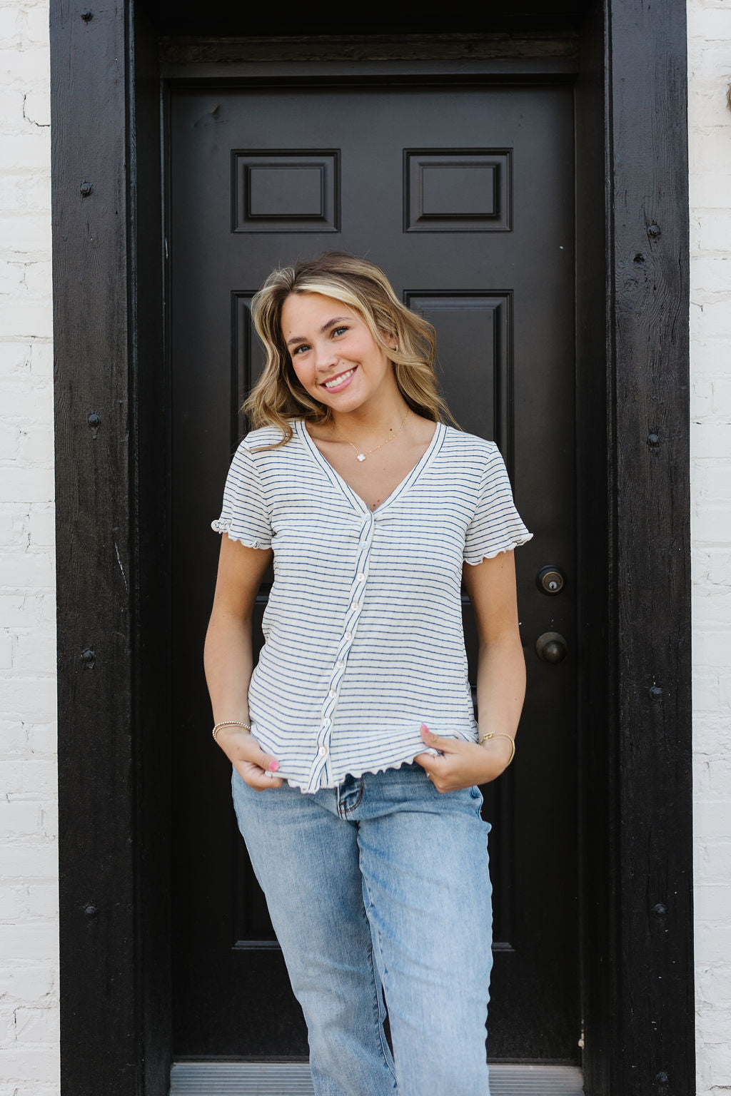 Verity Striped Top