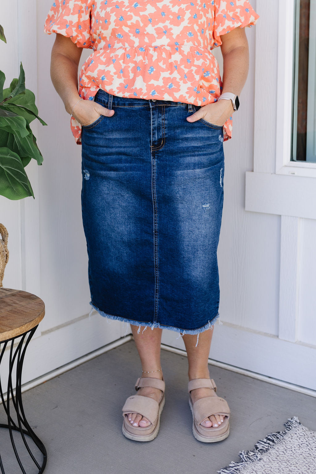 Madison Denim Skirt (S, 2x to 4x Left - Size Down)