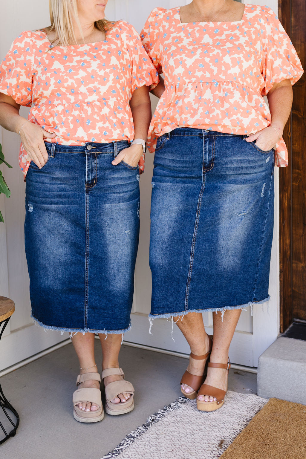 Madison Denim Skirt (S, 2x to 4x Left - Size Down)