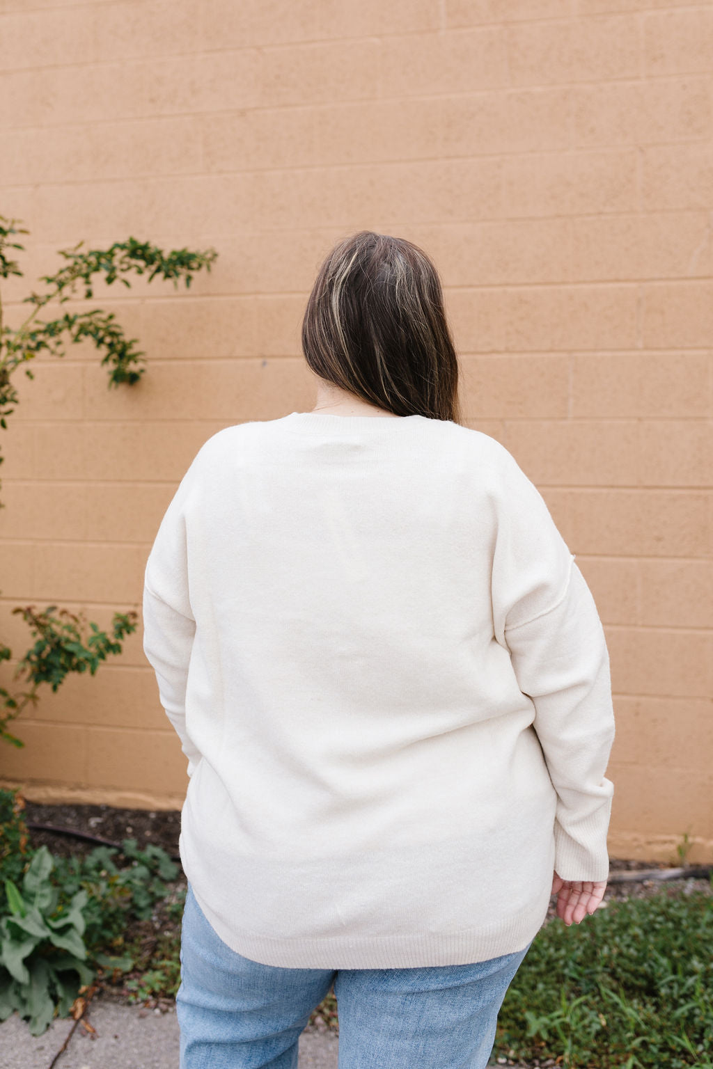 Romy Sweater In Cream *ALL SALES FINAL* (S 1x Left)