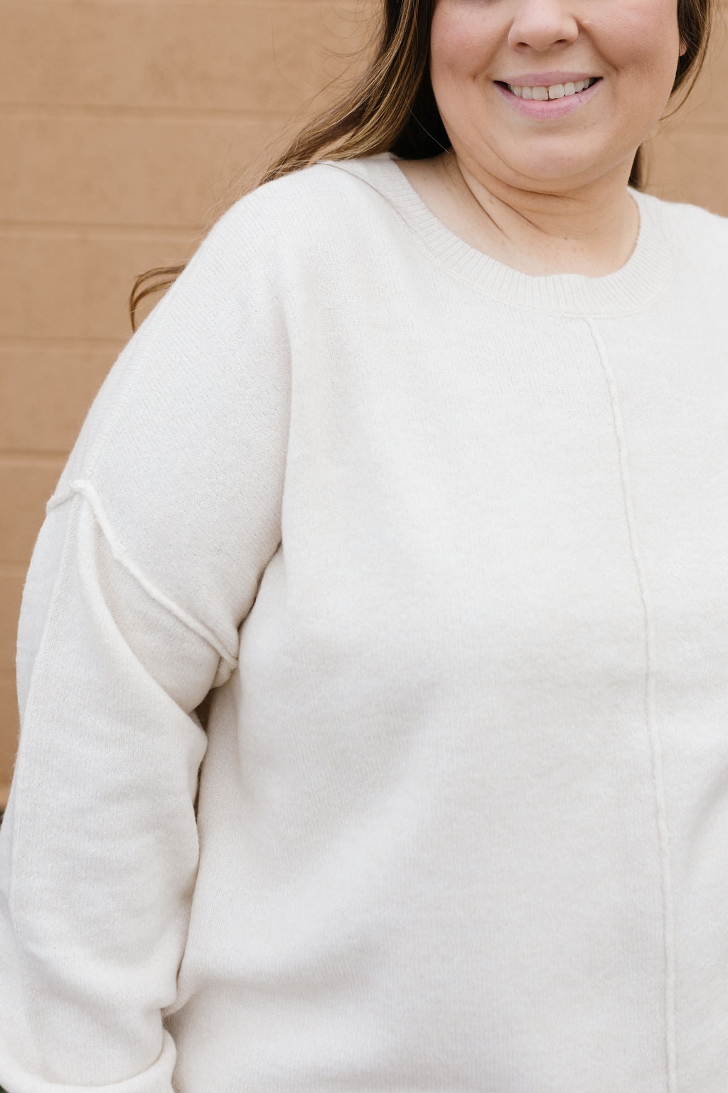 Romy Sweater In Cream *ALL SALES FINAL* (S 1x Left)
