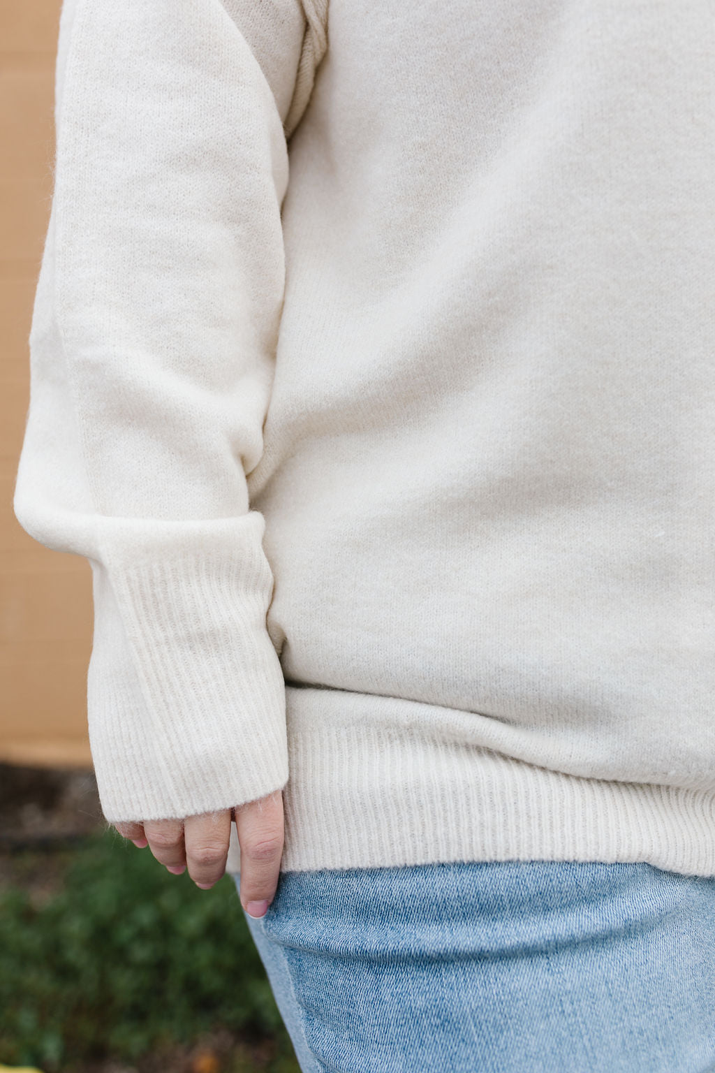 Romy Sweater In Cream *ALL SALES FINAL* (S 1x Left)