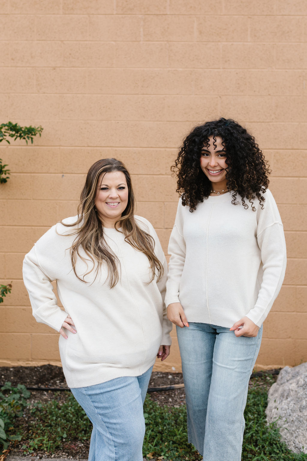 Romy Sweater In Cream *ALL SALES FINAL* (S 1x Left)