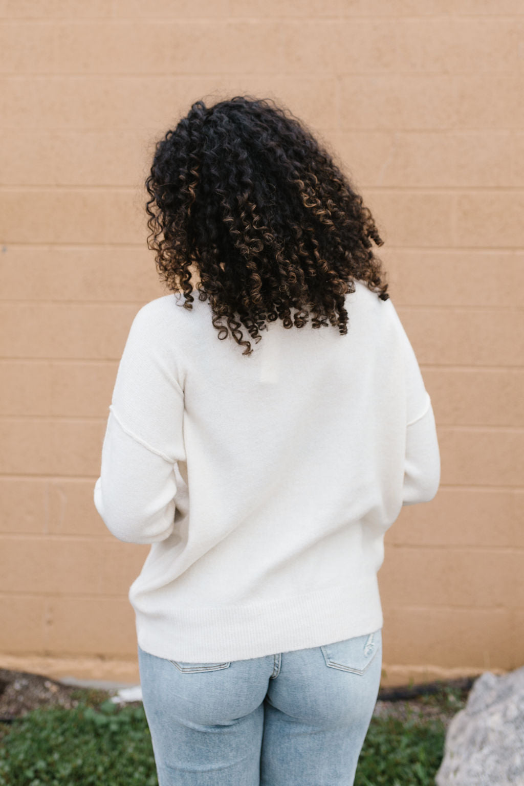 Romy Sweater In Cream *ALL SALES FINAL* (S 1x Left)