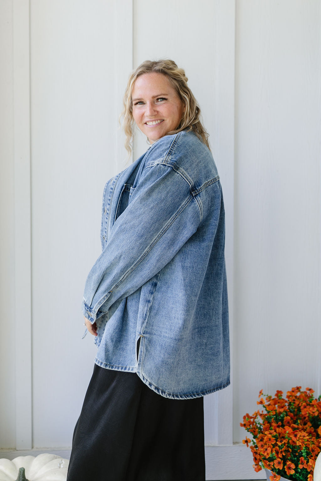 Oleana Denim Shacket