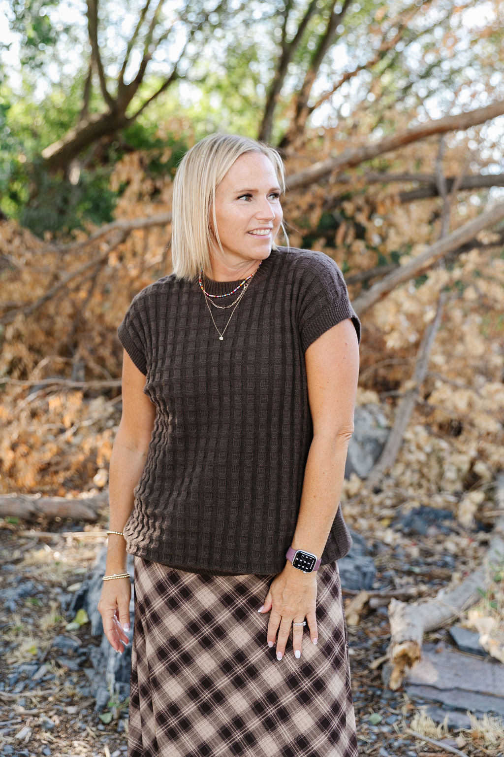 Kelly Top In Brown