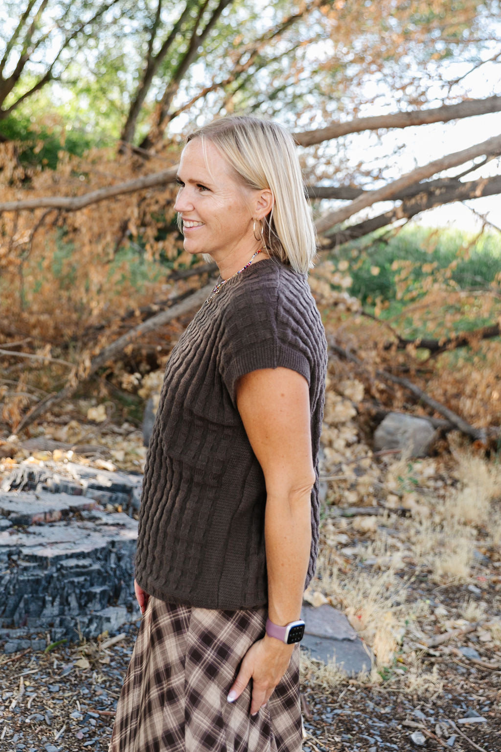 Kelly Top In Brown