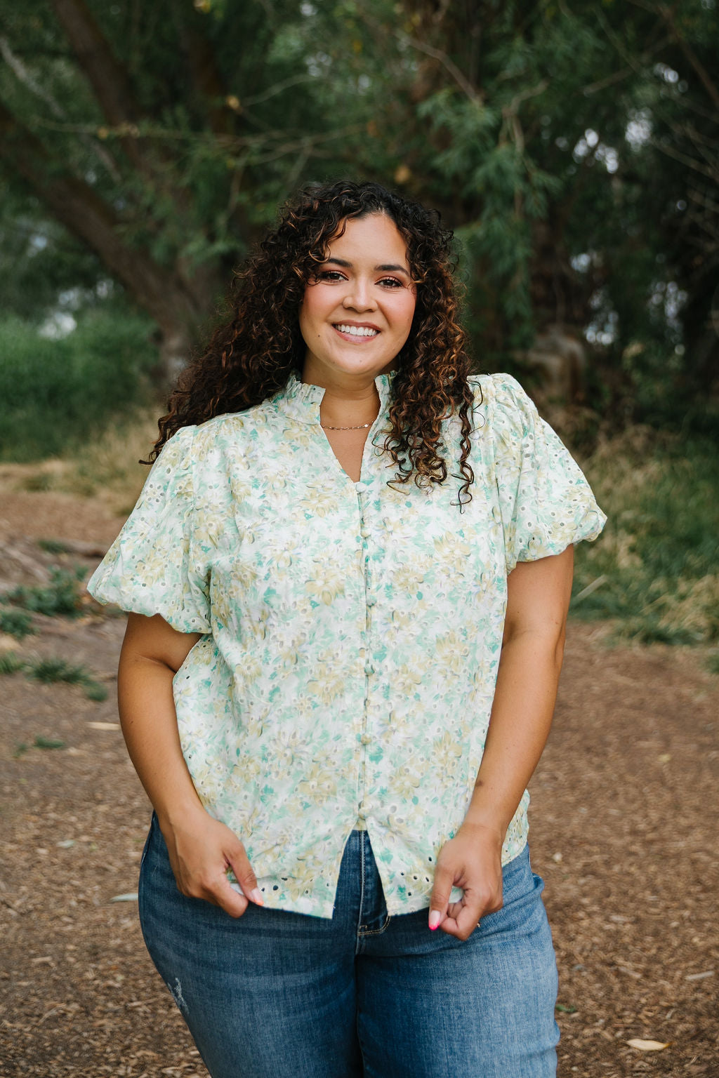Blake Eyelet Top