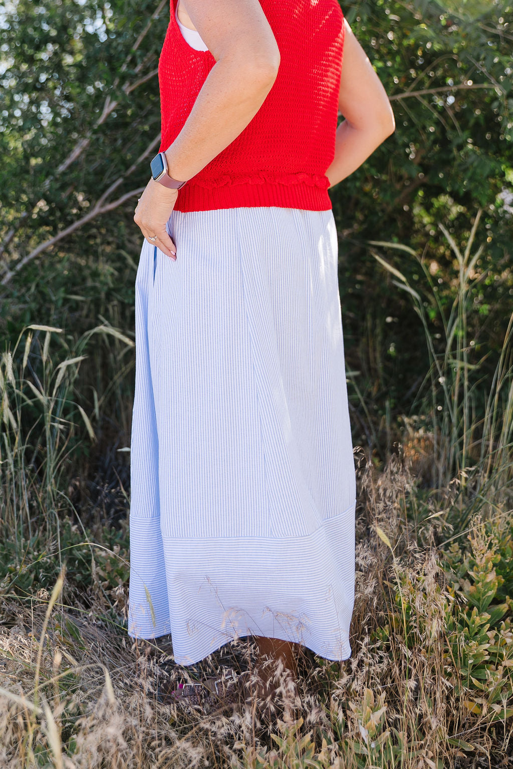 Pearl Striped Skirt