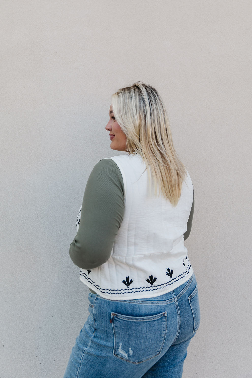 Laityn Embroidered Vest