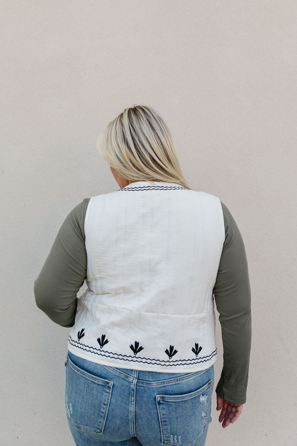 Laityn Embroidered Vest