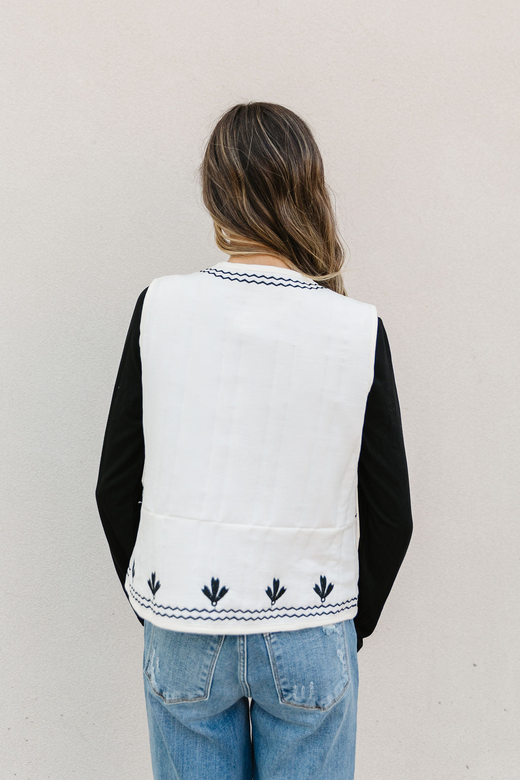 Laityn Embroidered Vest