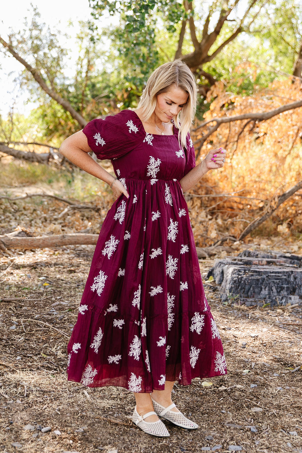 Nadine In Burgundy