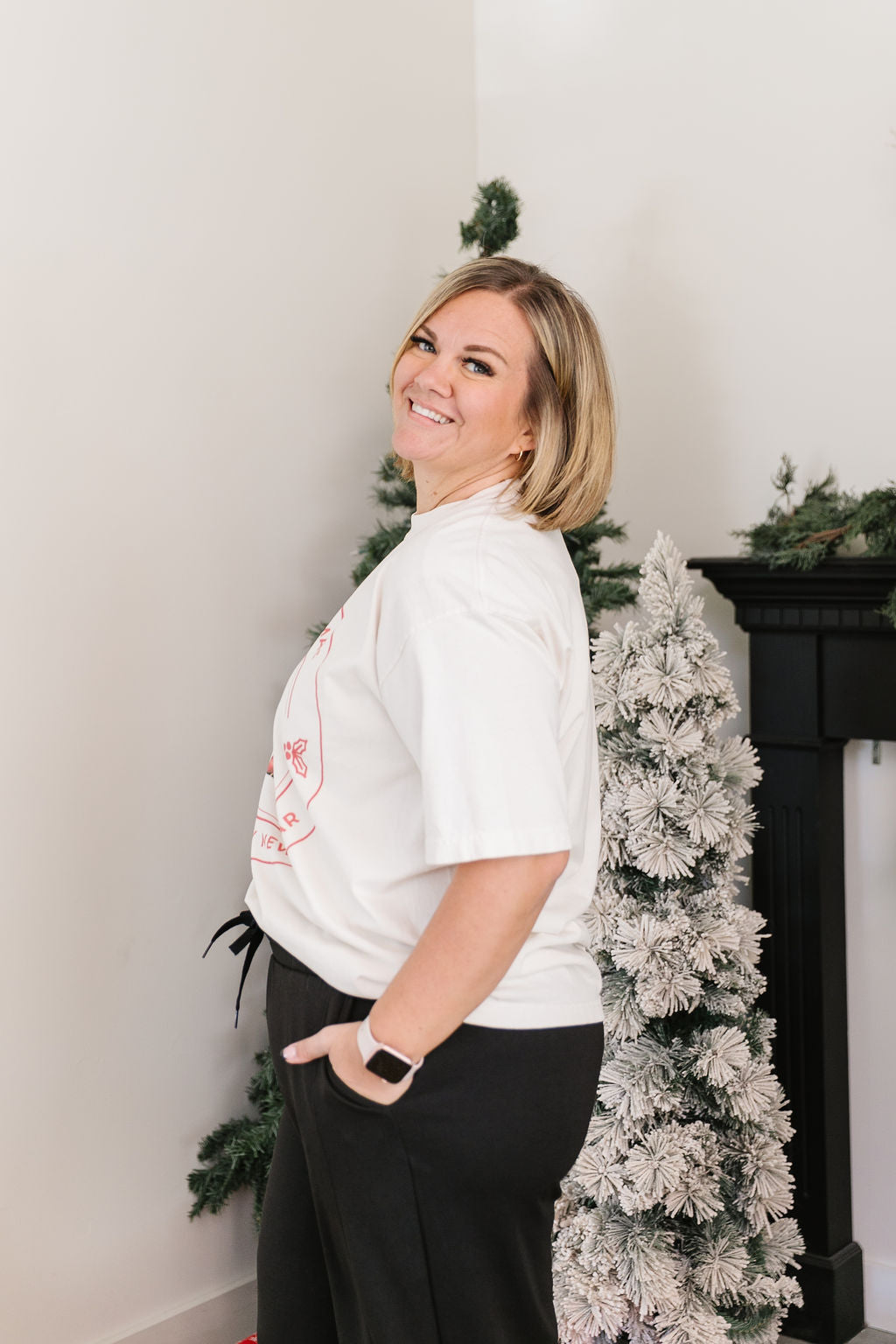 Santa Top *ALL SALES FINAL* (S, M)