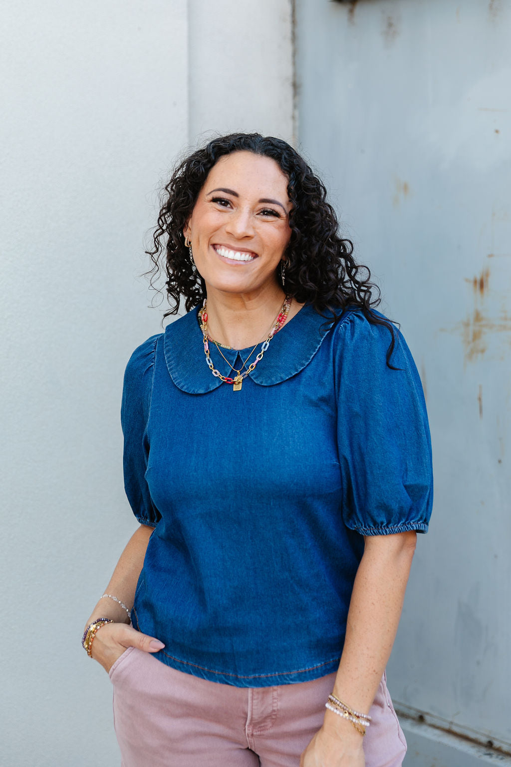 Starla Denim Top