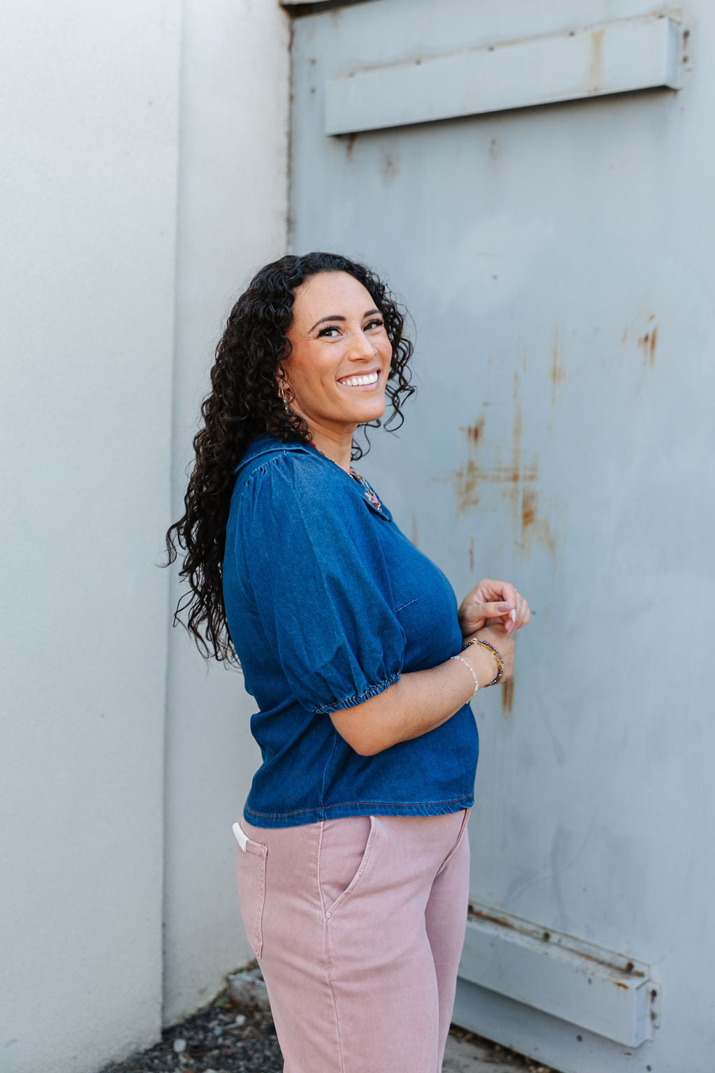Starla Denim Top