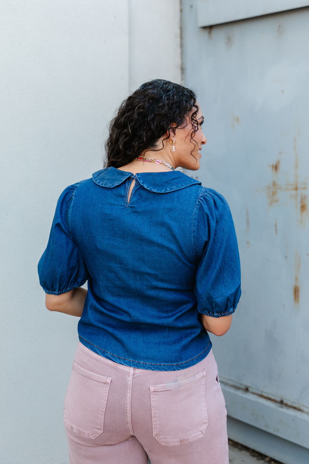 Starla Denim Top