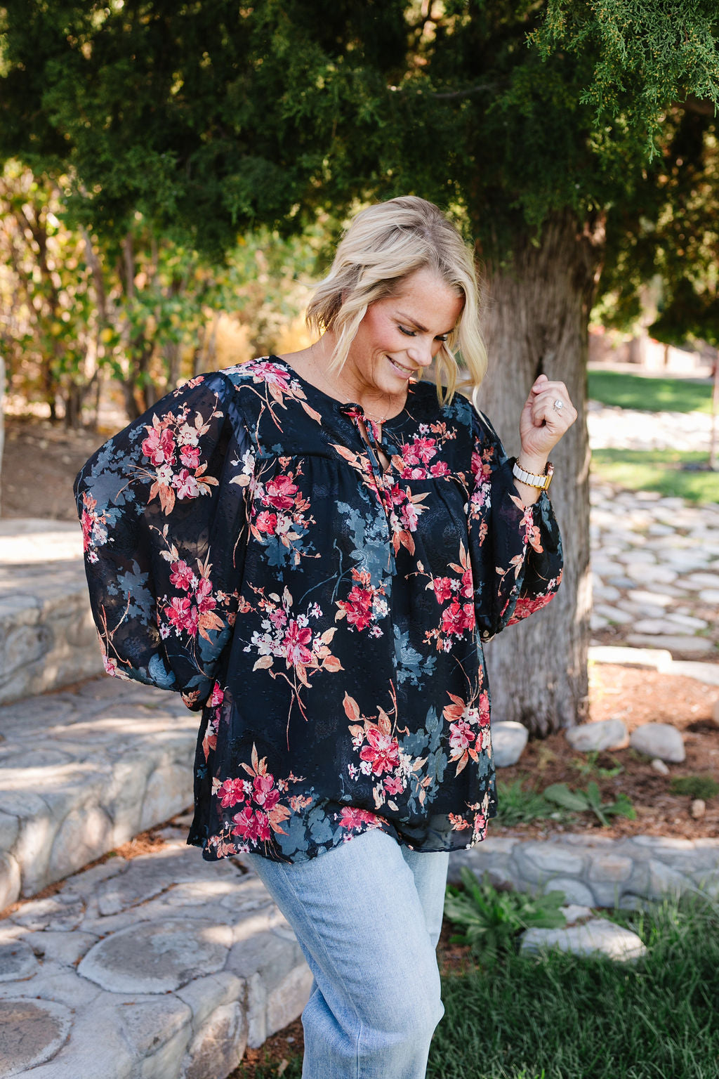 Murphy Floral Top *All Sales Final* (1x Left)