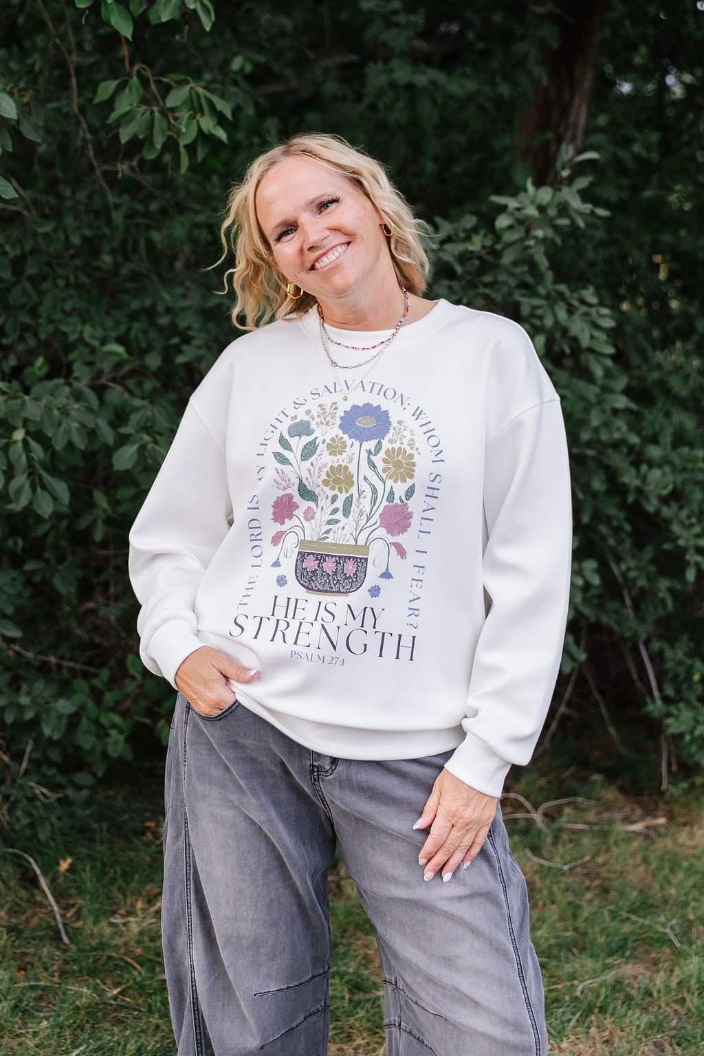 He Is My Strength Sweatshirt