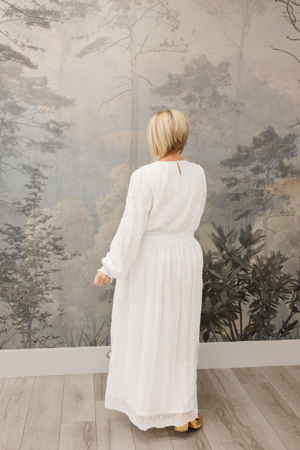 All In White Embroidered Maxi *ALL SALES FINAL* (Size S Only)