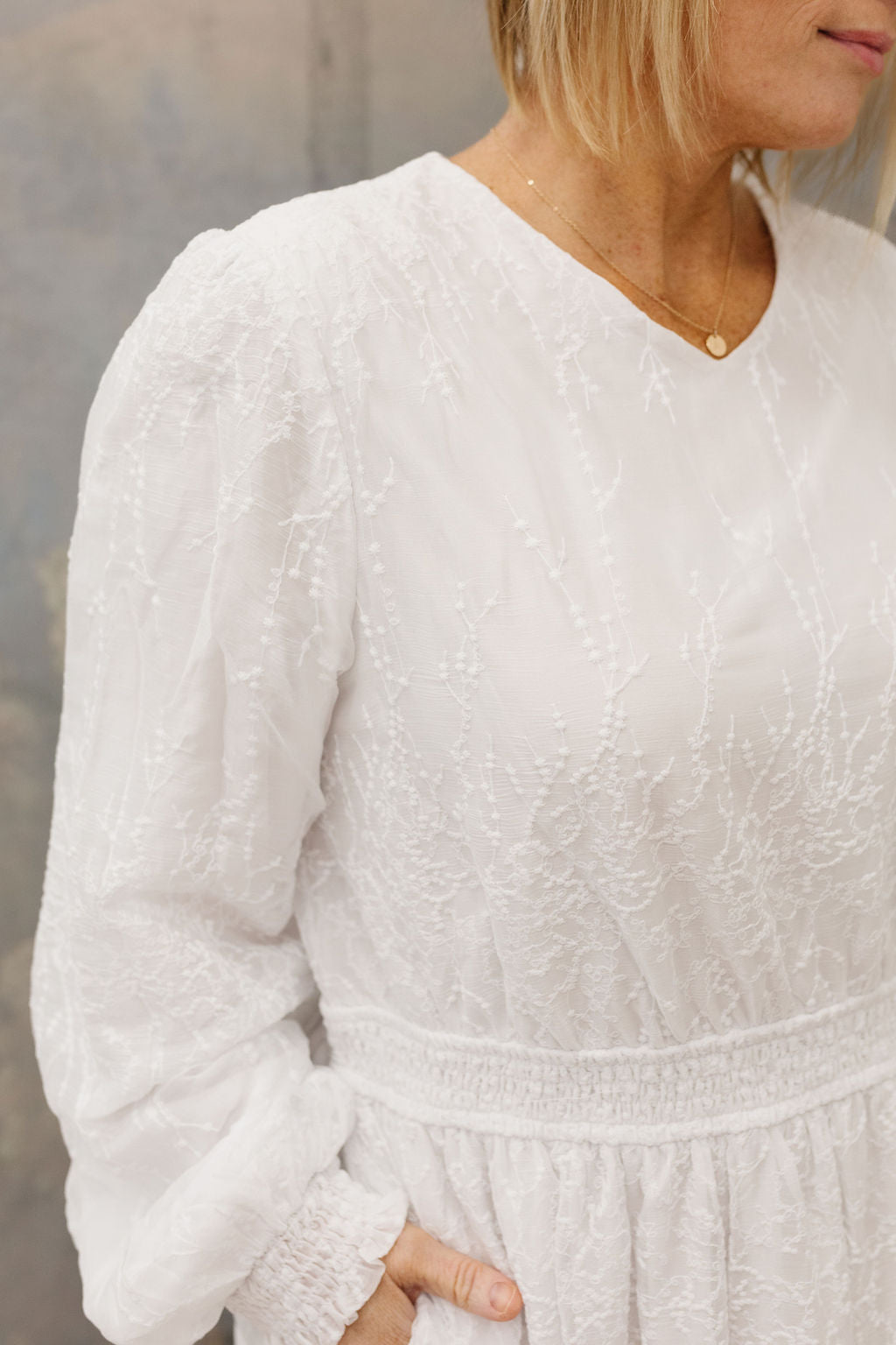 All In White Embroidered Maxi *ALL SALES FINAL* (Size S Only)