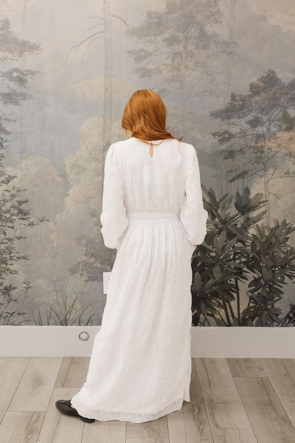 All In White Embroidered Maxi *ALL SALES FINAL* (Size S Only)