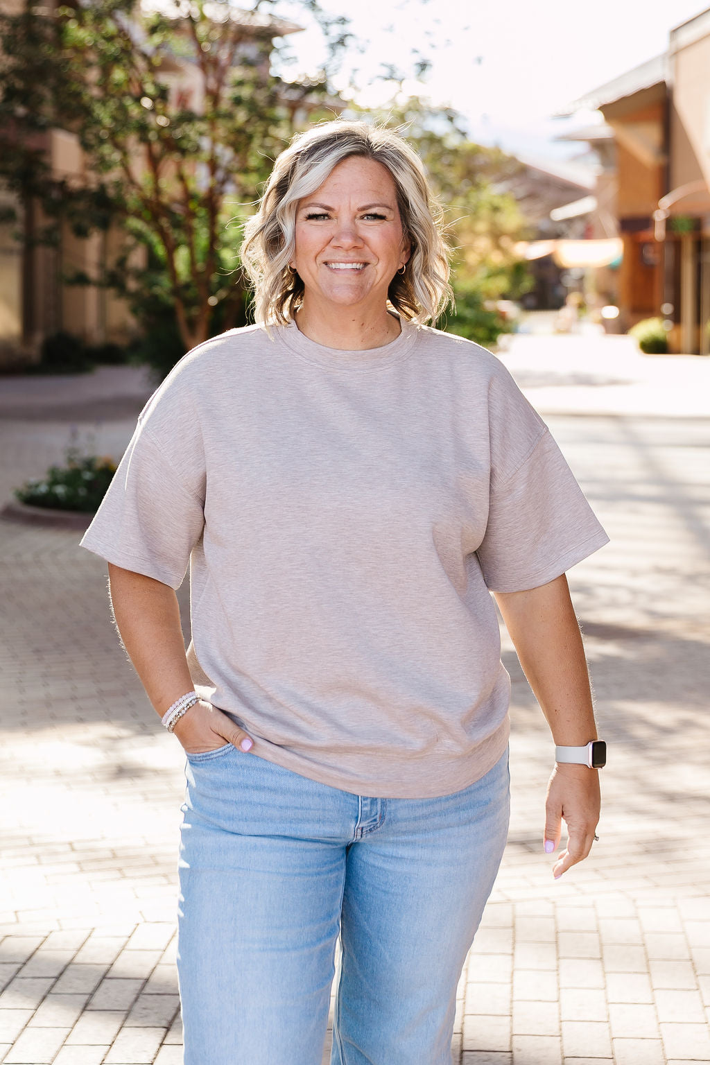 Eve Top In Taupe