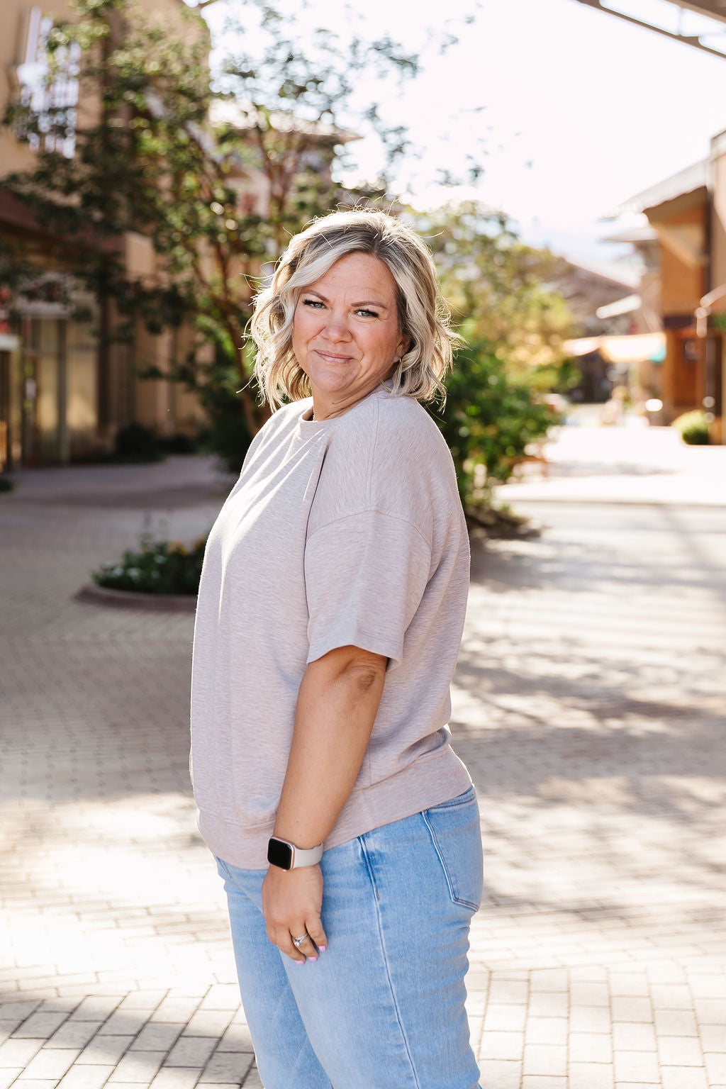 Eve Top In Taupe