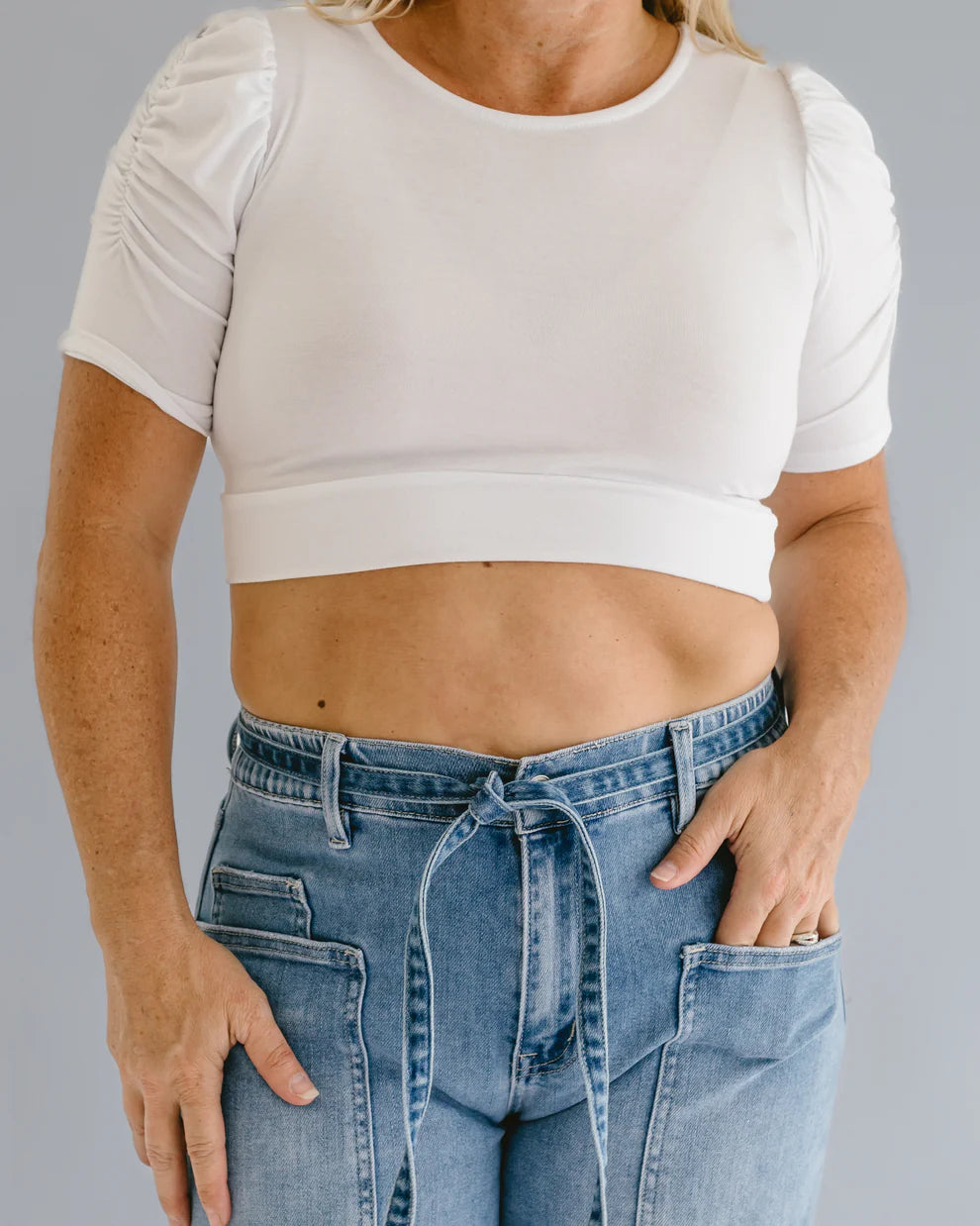 Half Tee Puff Sleeve