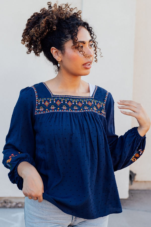 Tully Embroidered Top