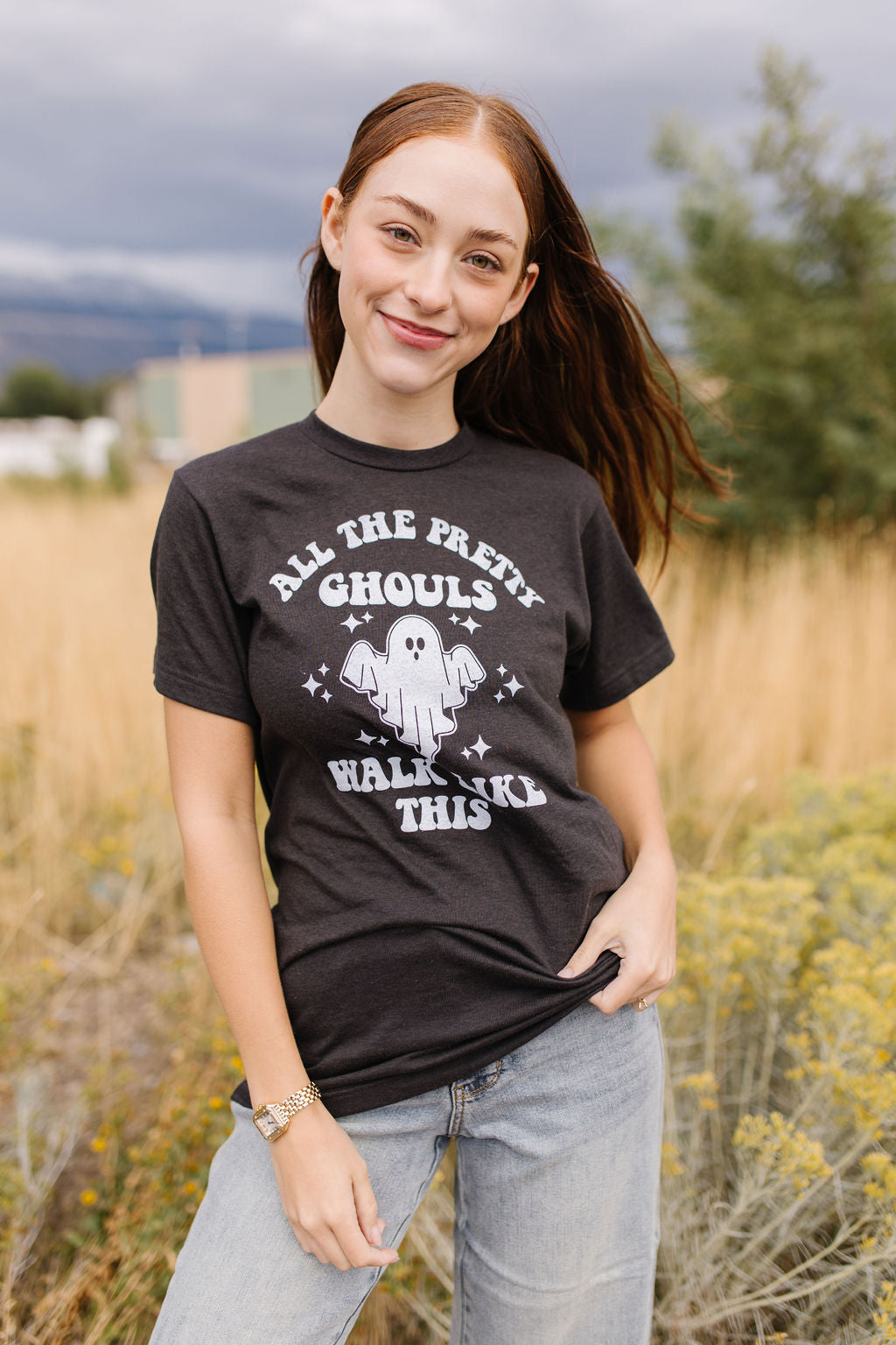 Pretty Ghouls Graphic Tee *ALL SALES FINAL*