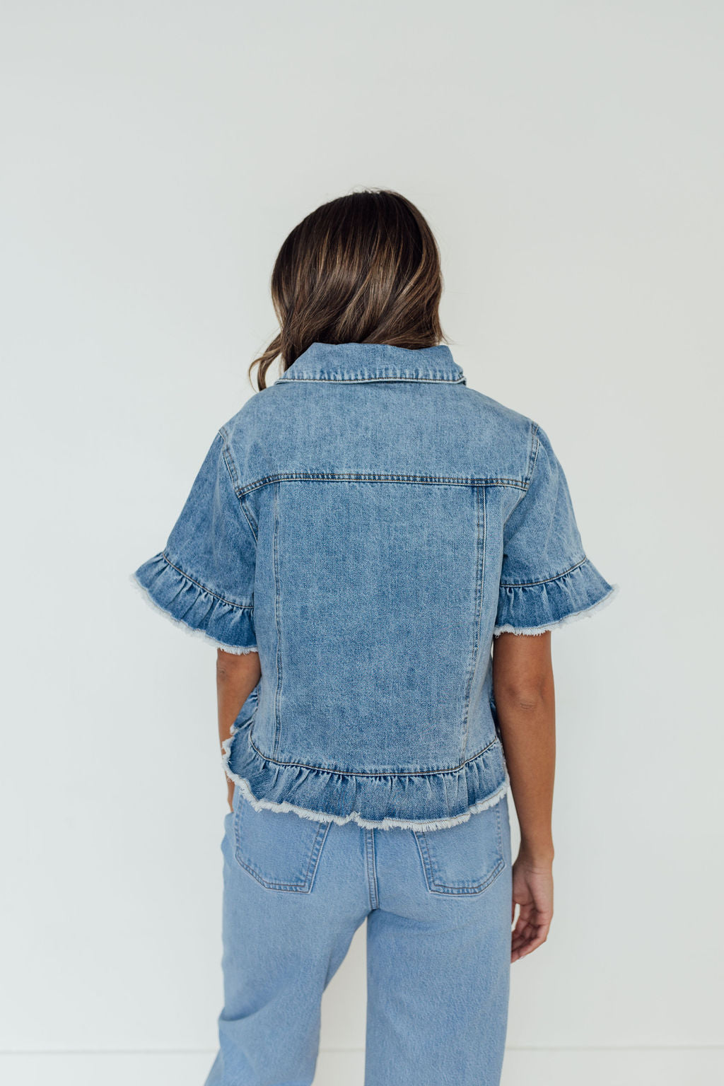 Aurora Short Sleeve Denim Jacket