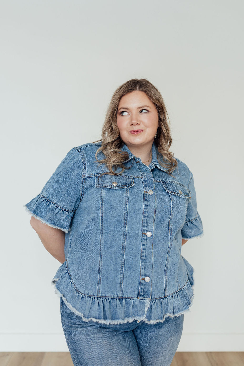 Aurora Short Sleeve Denim Jacket