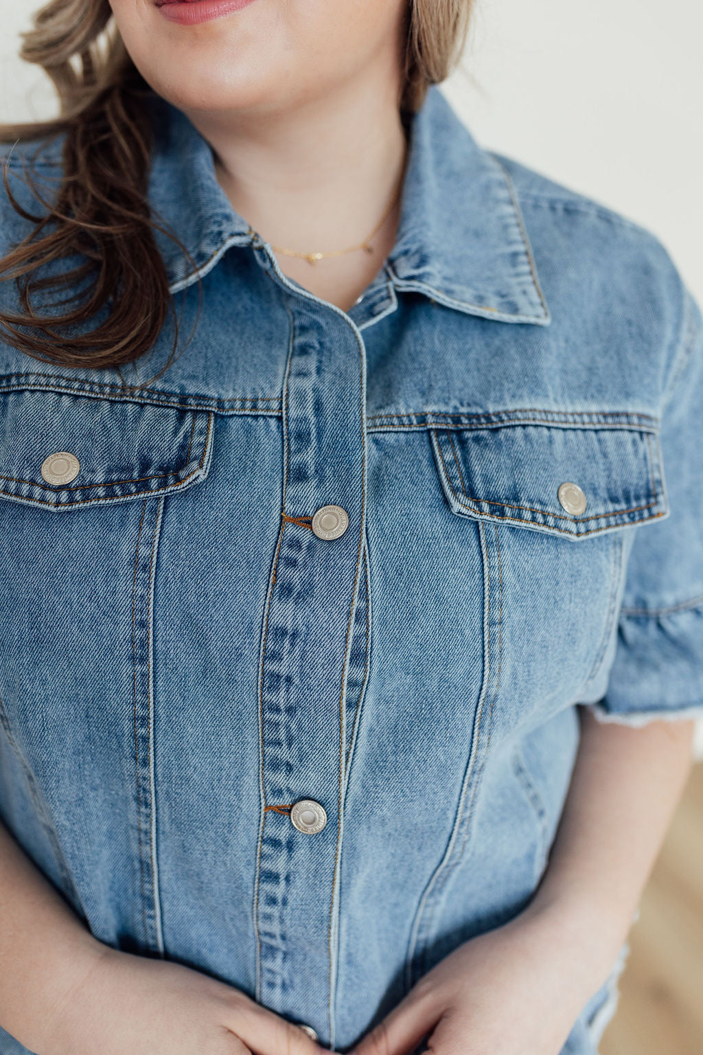 Aurora Short Sleeve Denim Jacket