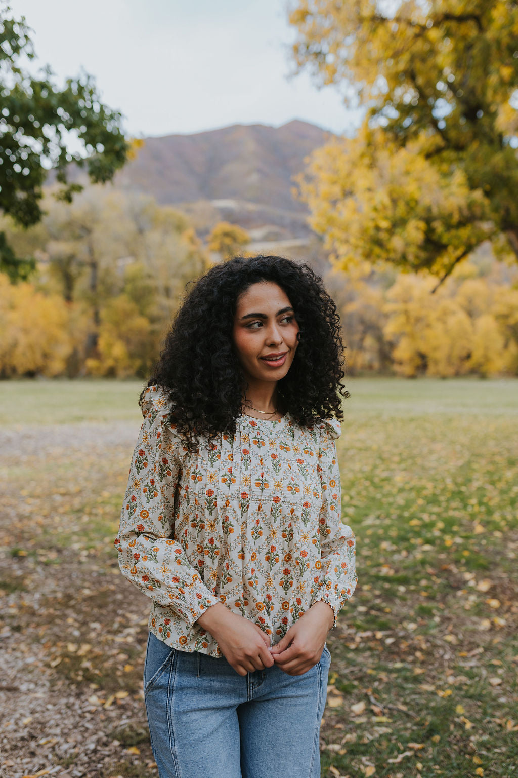 Mindy Floral Top