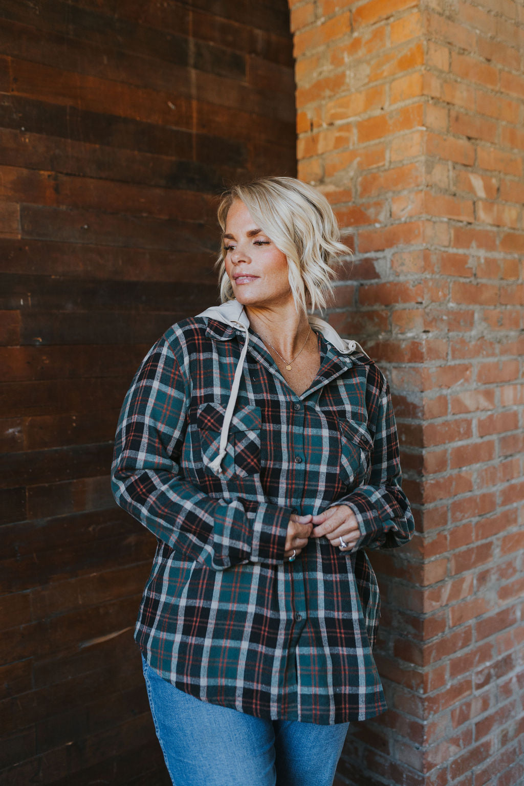 Leander Hooded Flannel