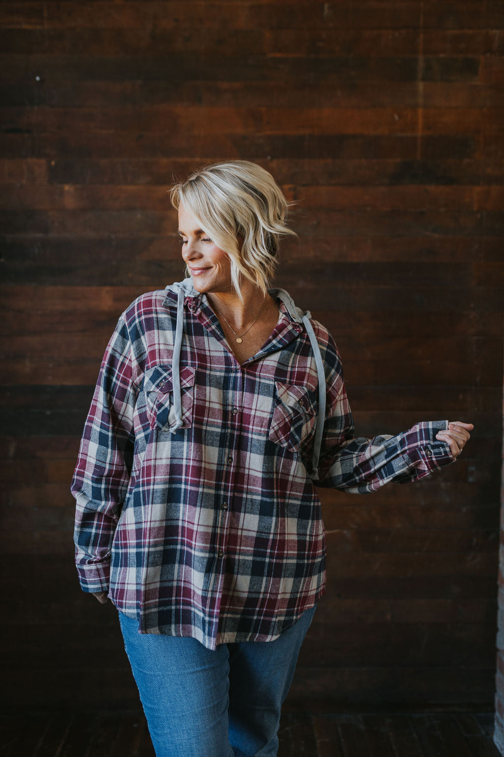 Leander Hooded Flannel