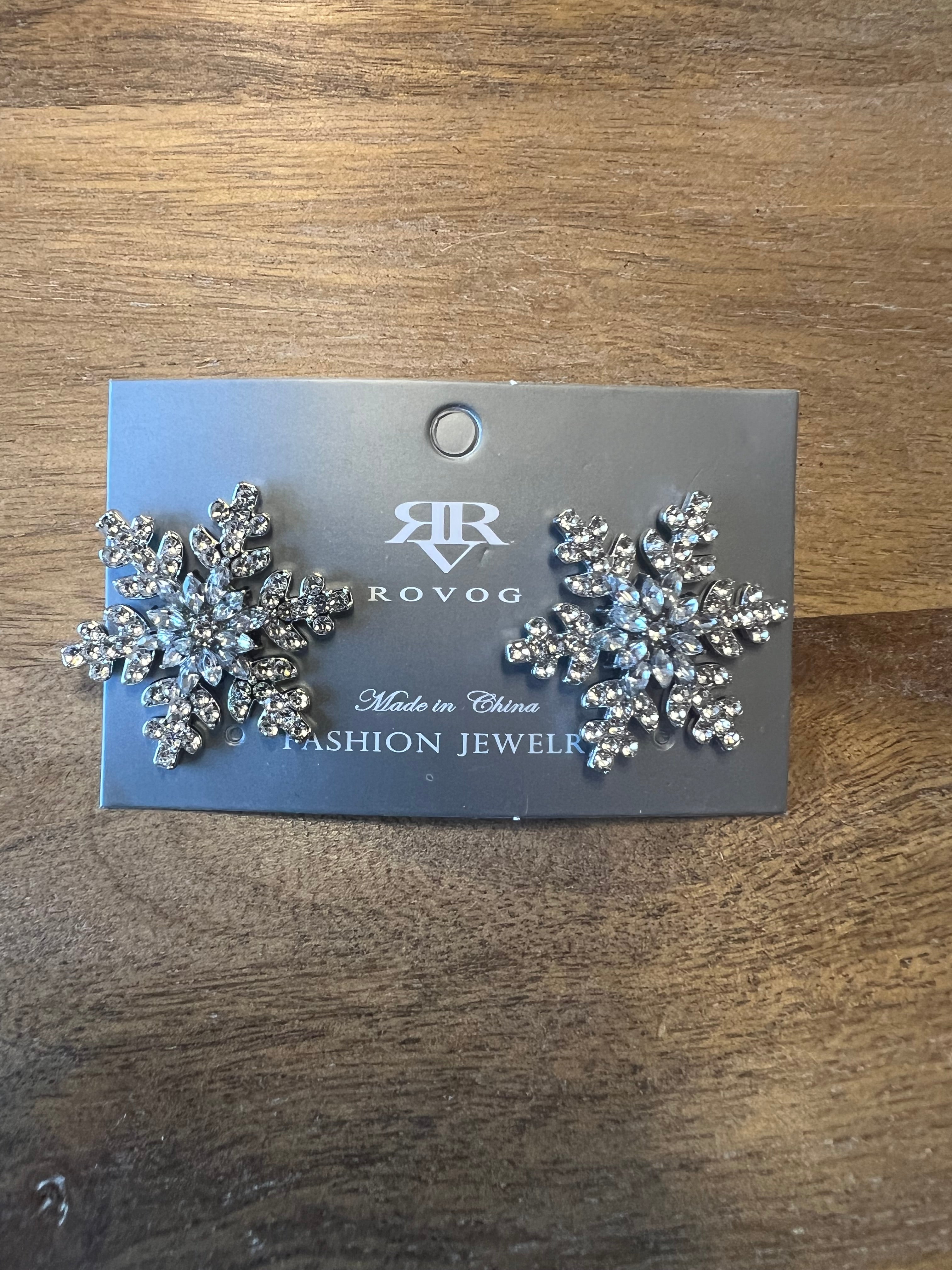 Sparkly Snowflake Earrings