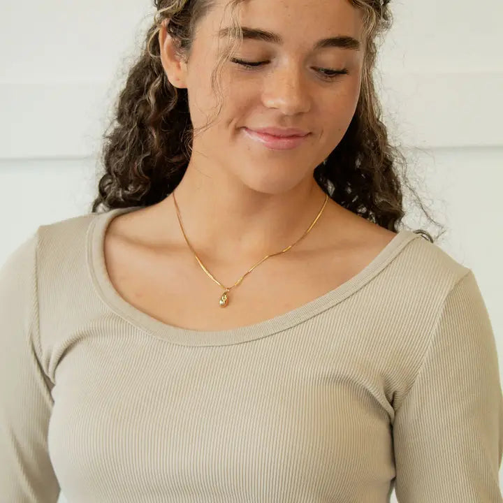 ANDI Gold Droplet Necklace
