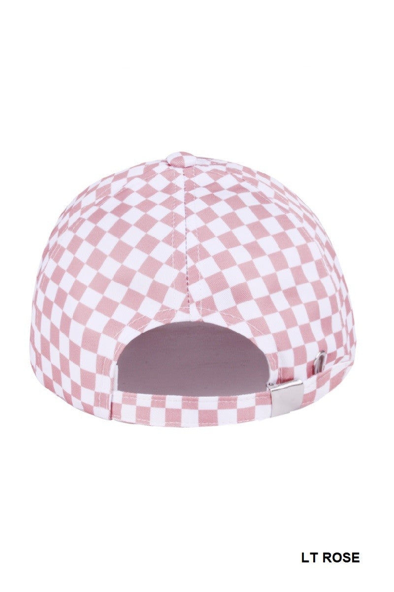 Checkered Pattern Cap