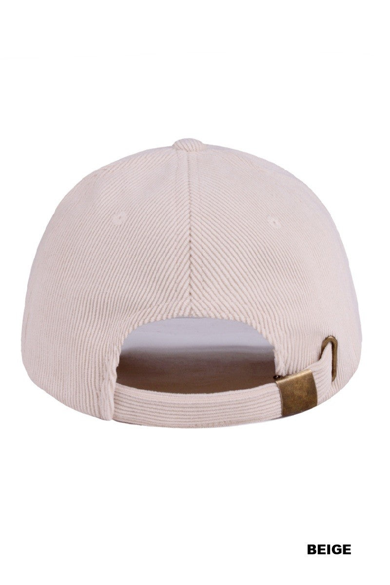 Classic Corduroy Baseball Cap