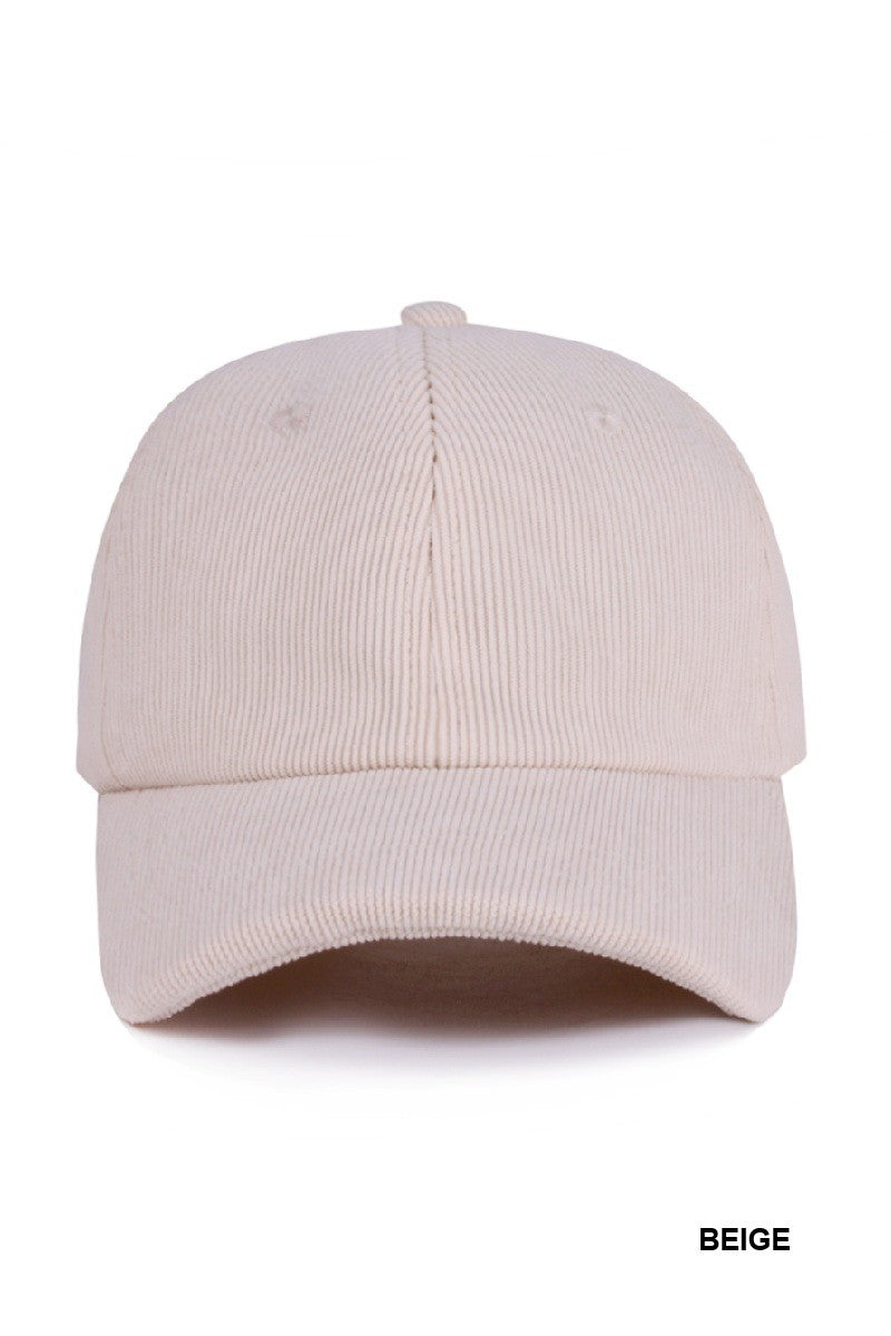 Classic Corduroy Baseball Cap