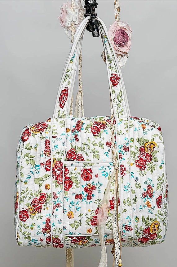 Quilted Overnighter Tote Bag