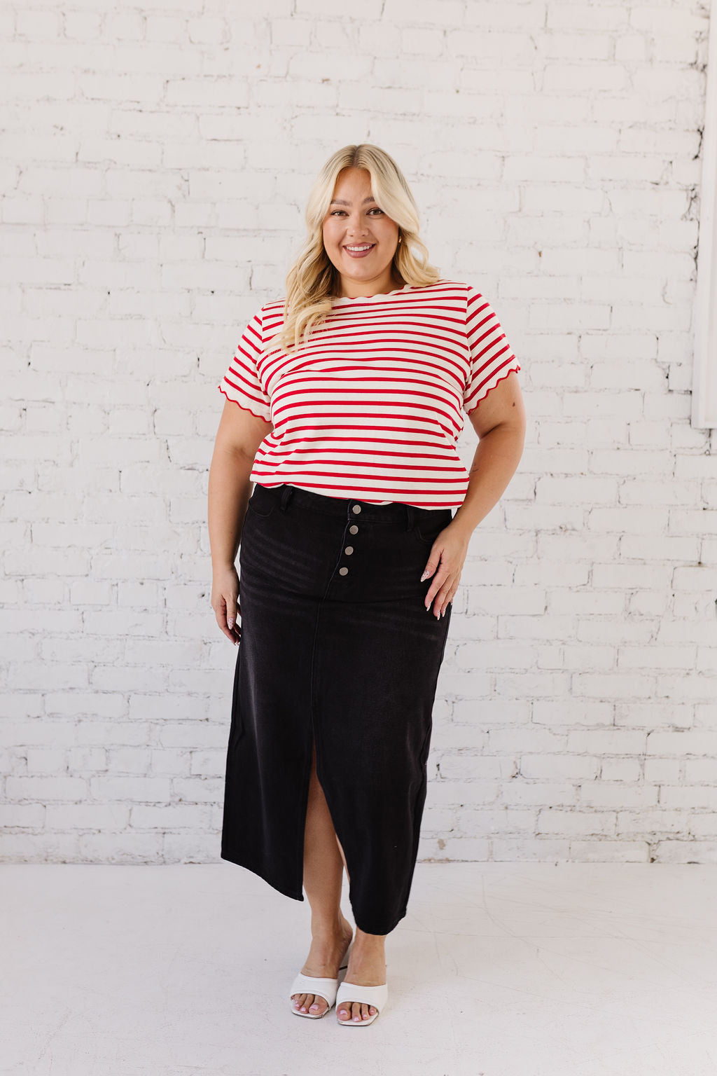 Penny Maxi Denim Skirt