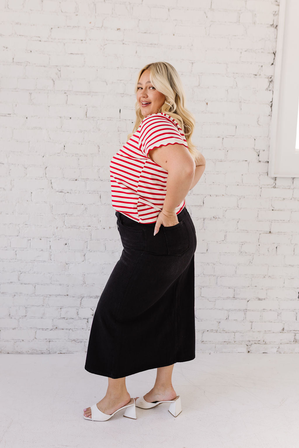 Penny Maxi Denim Skirt