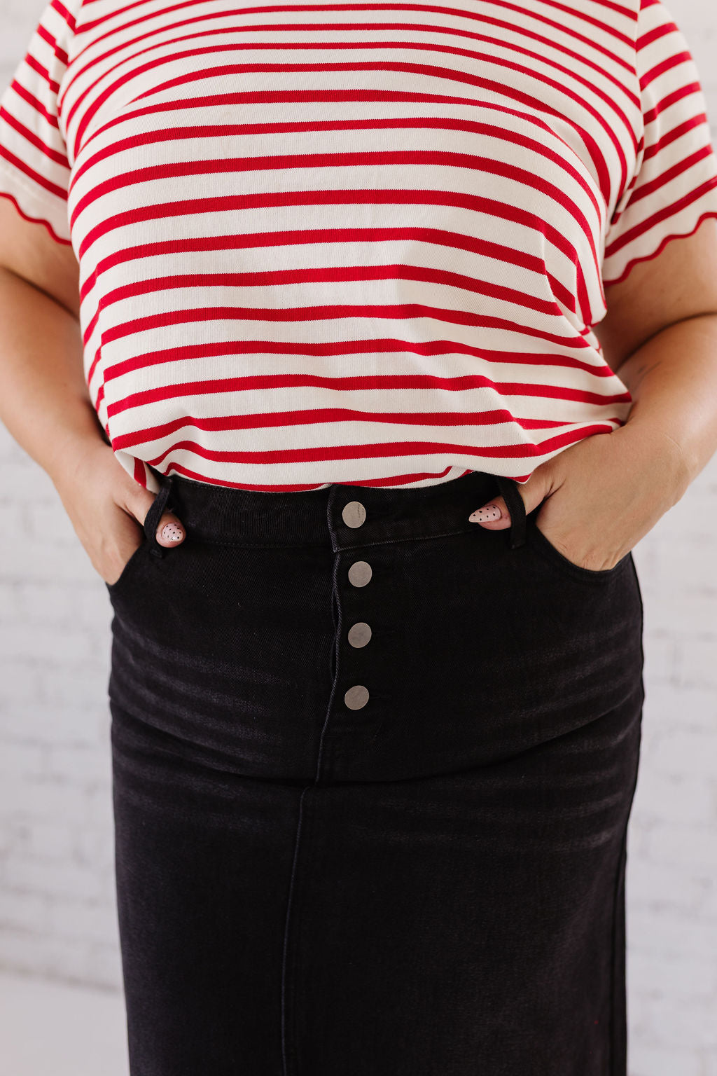Penny Maxi Denim Skirt