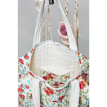 Quilted Overnighter Tote Bag