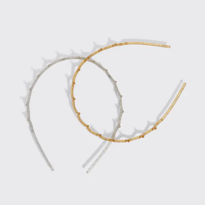 KITSCH Gold & Silver Zigzag Headbands